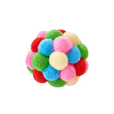 Pet Planet Lot de 3 balles extensibles en peluche pour chat