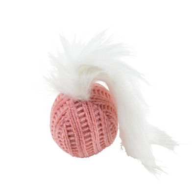 Balle pour Chat en Tissu avec Plume - Anti-Stress et Ludique
