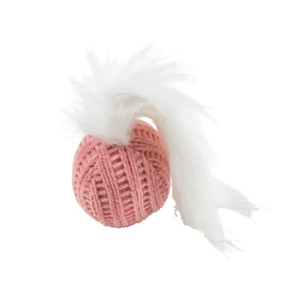 Balle pour Chat en Tissu avec Plume - Anti-Stress et Ludique