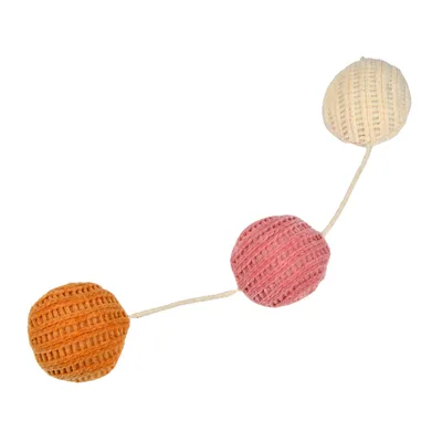 Canne à Pêche pour Chat - Jouet Interactif avec Boules en Tissu