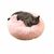 FurryFusion Lit rond en peluche pour chat