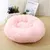 FurryFusion Lit rond en peluche pour chat