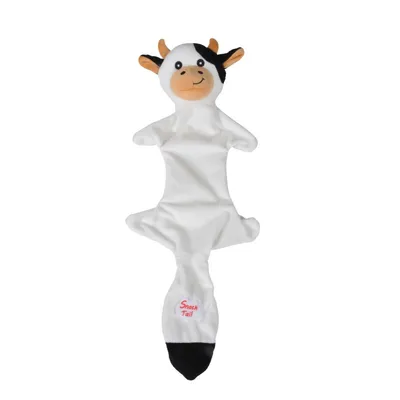 Jouet en peluche vache friandises à cacher pour chien