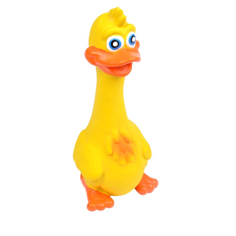 Jouet Canard en Latex pour Chien - Résistant avec Couineur