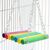 FurryFusion Jouet pour perroquet Pont suspendu arc-en-ciel