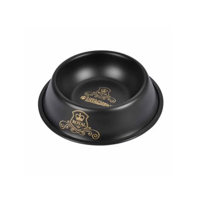 Gamelle pour chien et chat - Collection Royal - Design élégant noir & or