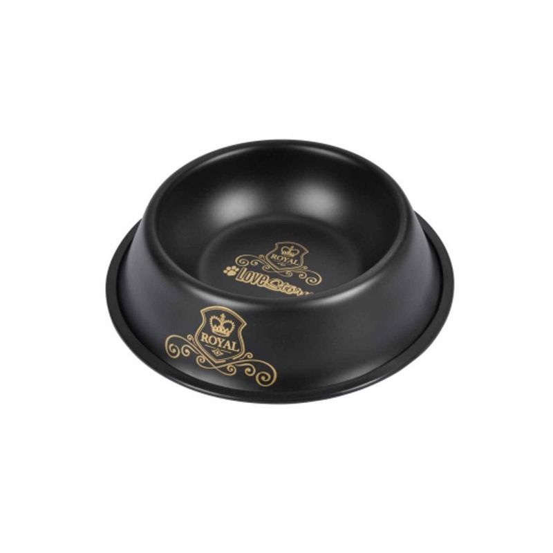Gamelle pour chien et chat - Collection Royal - Design élégant noir & or