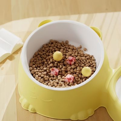 FurryFusion Cuenco doble para agua y comida para gatos y perros