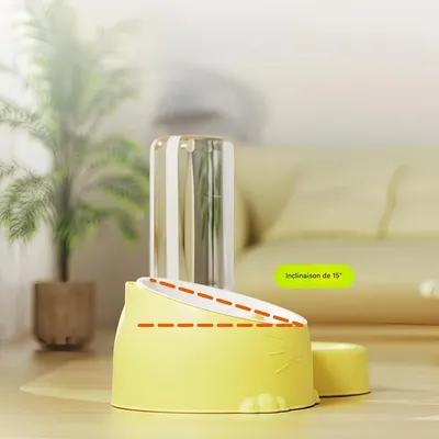 FurryFusion Double gamelle d'eau et de nourriture pour chats et chiens