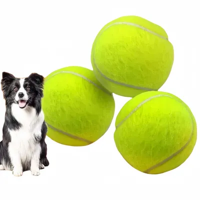 FurryFusion Lot de 3 balles de tennis extensibles pour chien FurryFusion Lot de 3 balles de tennis extensibles pour chien