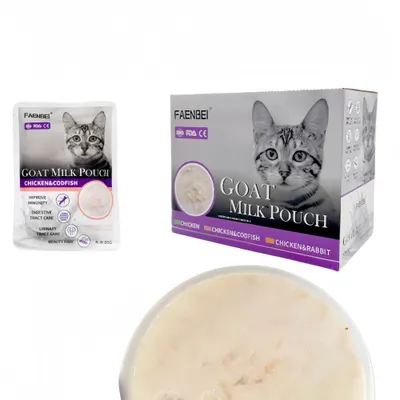 FurryFusion Sachet de collation au lait de chèvre pour chat FurryFusion Sachet de collation au lait de chèvre pour chat