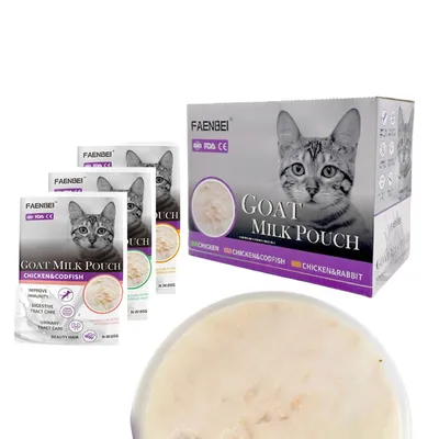 FurryFusion Sachet de collation au lait de chèvre pour chat