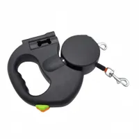 FurryFusion Laisse automatique à double extrémité pour animaux de compagnie