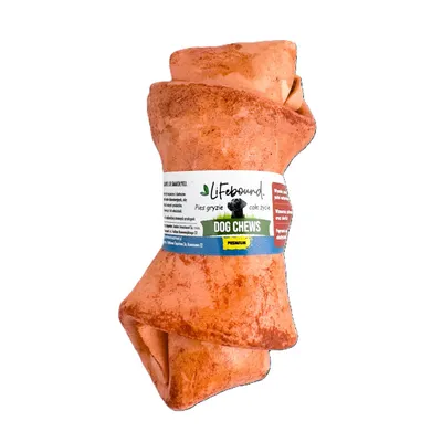 Lifebound Os à mâcher chien – Lot de 10, peau de bœuf, 10-12,8 cm