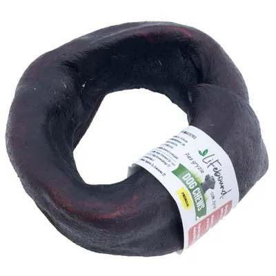 Lifebound Os à mâcher en cuir de veau, petit anneau, lot de 10, 8,9 cm