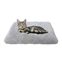 MaxCor Coussin Déhoussable Chien et Chat - Mémoire de Forme - Petit Gris