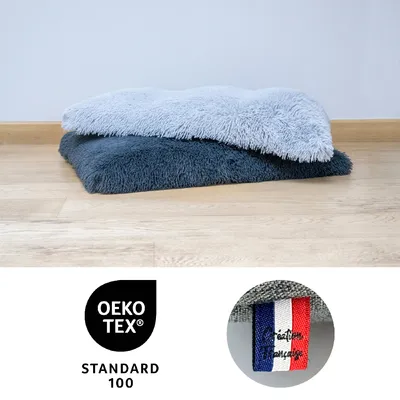 MaxCor Coussin Déhoussable Chien - Mémoire de Forme - Grand Gris