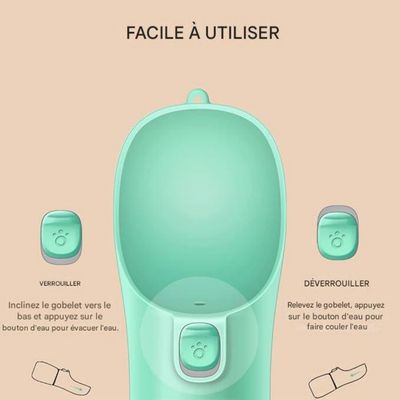 FurryFusion Hunde-Wasserflasche