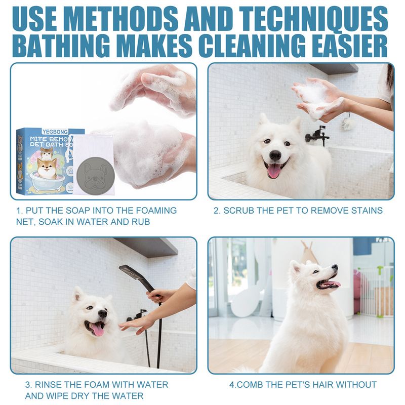 FurryFusion Savon de bain anti-acariens