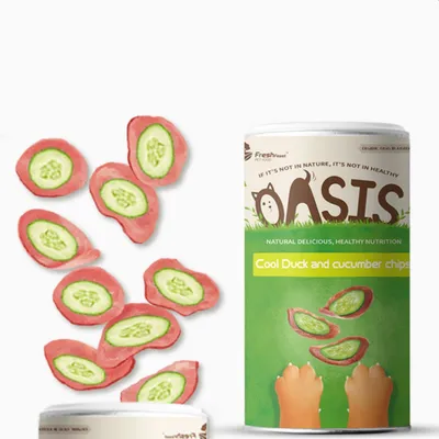 FurryFusion Chips de pommes de terre au concombre et au canard