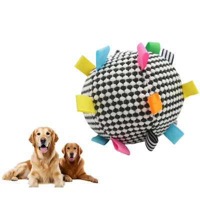 FurryFusion Bille à Cloche en Peluche pour Chats et Chiens FurryFusion Bille à Cloche en Peluche pour Chats et Chiens