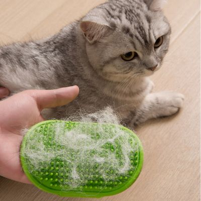 FurryFusion Peine multifuncional de silicona para perros y gatos