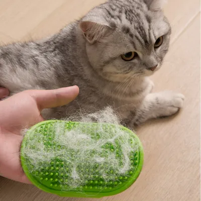 FurryFusion Peigne multifonction en silicone pour chien et chat