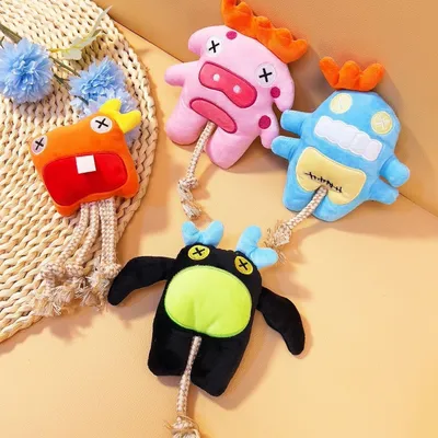 FurryFusion Peluche monstre marin pour chien