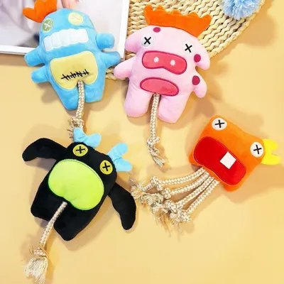 FurryFusion Peluche monstre marin pour chien