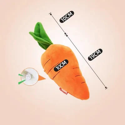 FurryFusion Jeu en forme de carotte sonore pour chiens