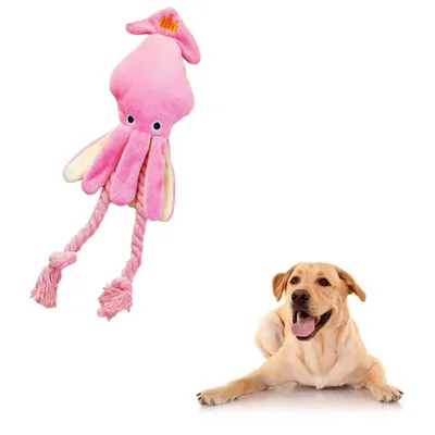 FurryFusion Peluche poulpe pour chien