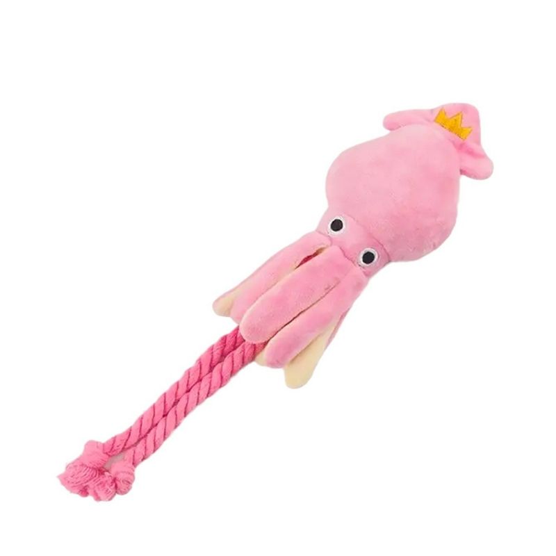 FurryFusion Peluche poulpe pour chien
