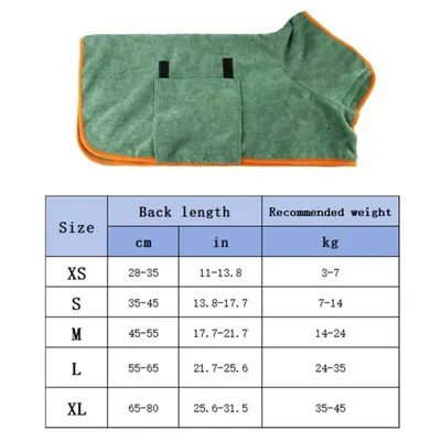 FurryFusion Peignoir pour animaux de compagnie