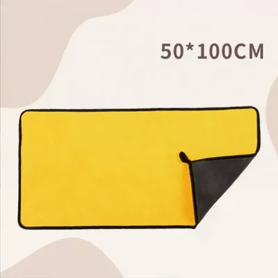 FurryFusion Serviette de bain pour chien et chat en velours corail