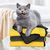 FurryFusion Serviette de bain pour chien et chat en velours corail