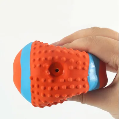 FurryFusion Jouet ballon ovale pour chien