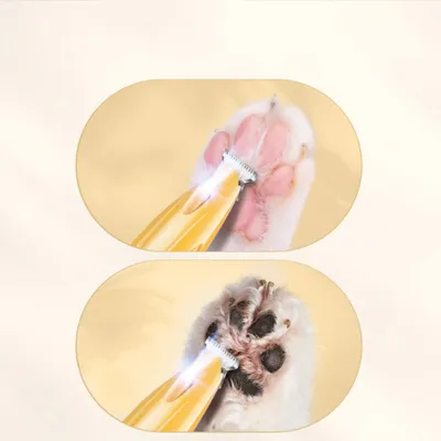 FurryFusion Tondeuse pour poils de pattes de chat avec lampe LED