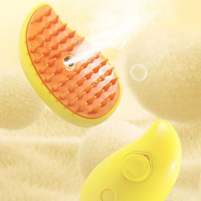 FurryFusion Peigne électronique avec pulvérisation pour chien et chat