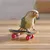 FurryFusion Petit jouet de skateboard pour perroquet