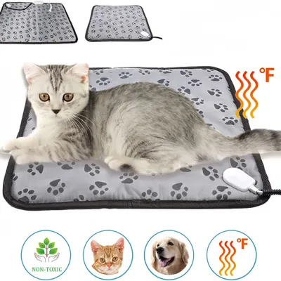 FurryFusion Coussin chauffant pour animaux de compagnie，45x45cm