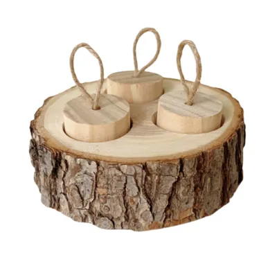 FurryFusion Boîte à friandises en bois pour petits rongeurs