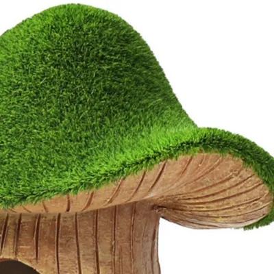 FurryFusion Décoration d'aquarium en résine en forme de champignon