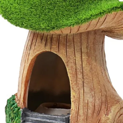 FurryFusion Décoration d'aquarium en résine en forme de champignon