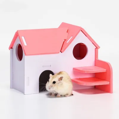 FurryFusion Nid en bois pour hamster