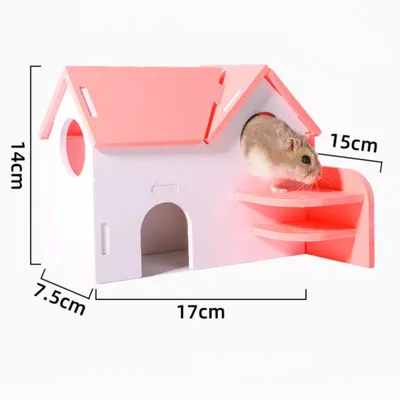 FurryFusion Nid en bois pour hamster