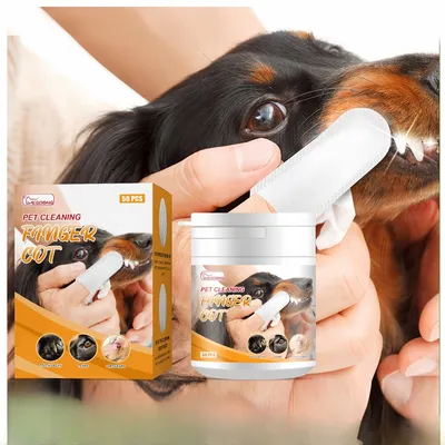 FurryFusion Doigtiers humides pour le nettoyage des dents