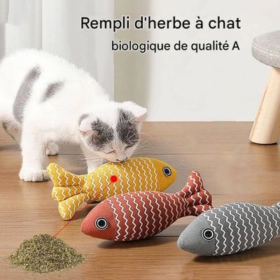 FurryFusion - Poisson artificiel à l'herbe à chat