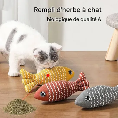 FurryFusion - Poisson artificiel à l'herbe à chat