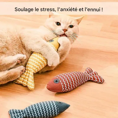 FurryFusion - Poisson artificiel à l'herbe à chat