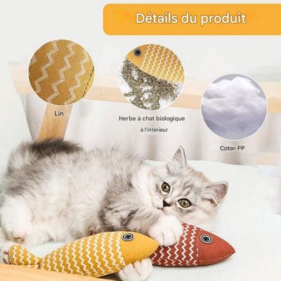 FurryFusion - Poisson artificiel à l'herbe à chat